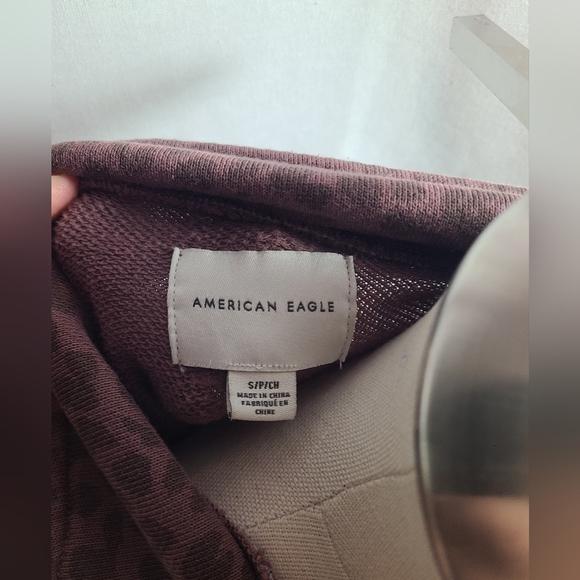 American eagle leopard print cropped sweater- Size small - Picture 4 of 5